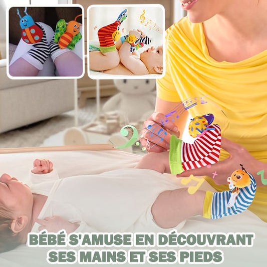 Chaussettes Hochet Bébé-Poignet de Pied