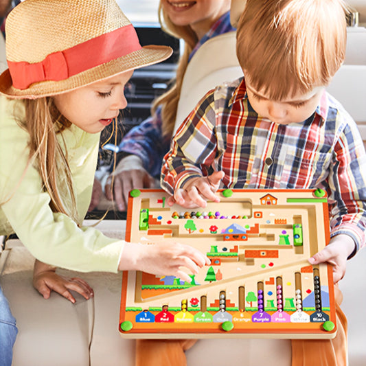 Jeux pour enfant - Labyrinthe magnétique en bois