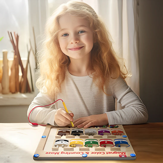 Jeux pour enfant - Labyrinthe magnétique en bois